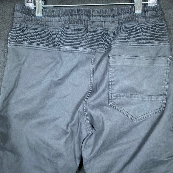 Vintage Original Denim Smoke Rise Mens Jeans Black Pull On Skinny Cotton Large - Picture 13 of 14